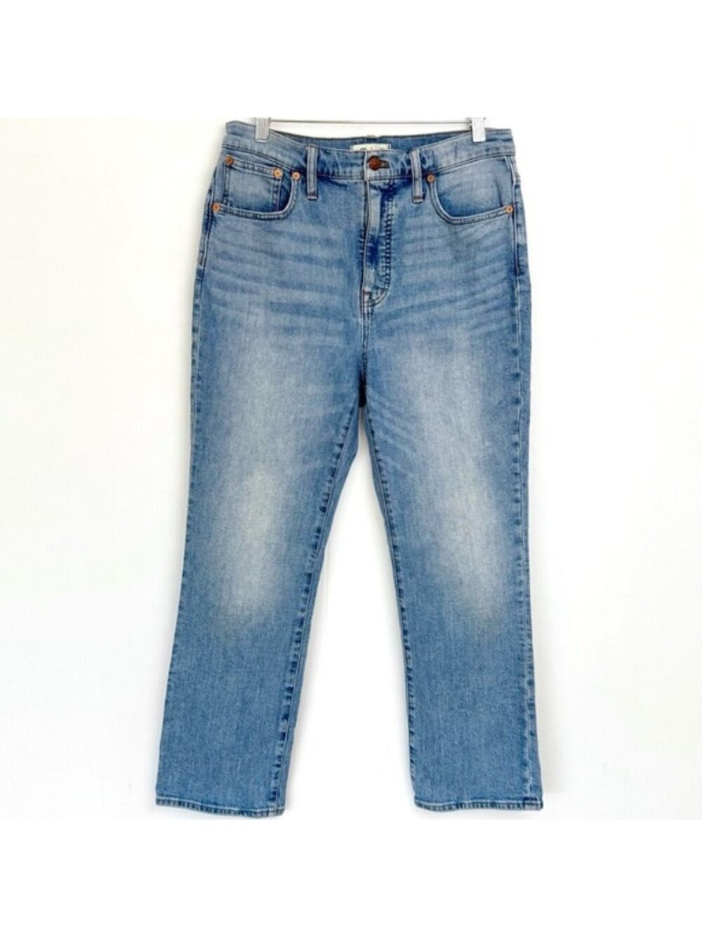 Madewell Slim Demi-Boot Jeans in Denis Wash light blue 29